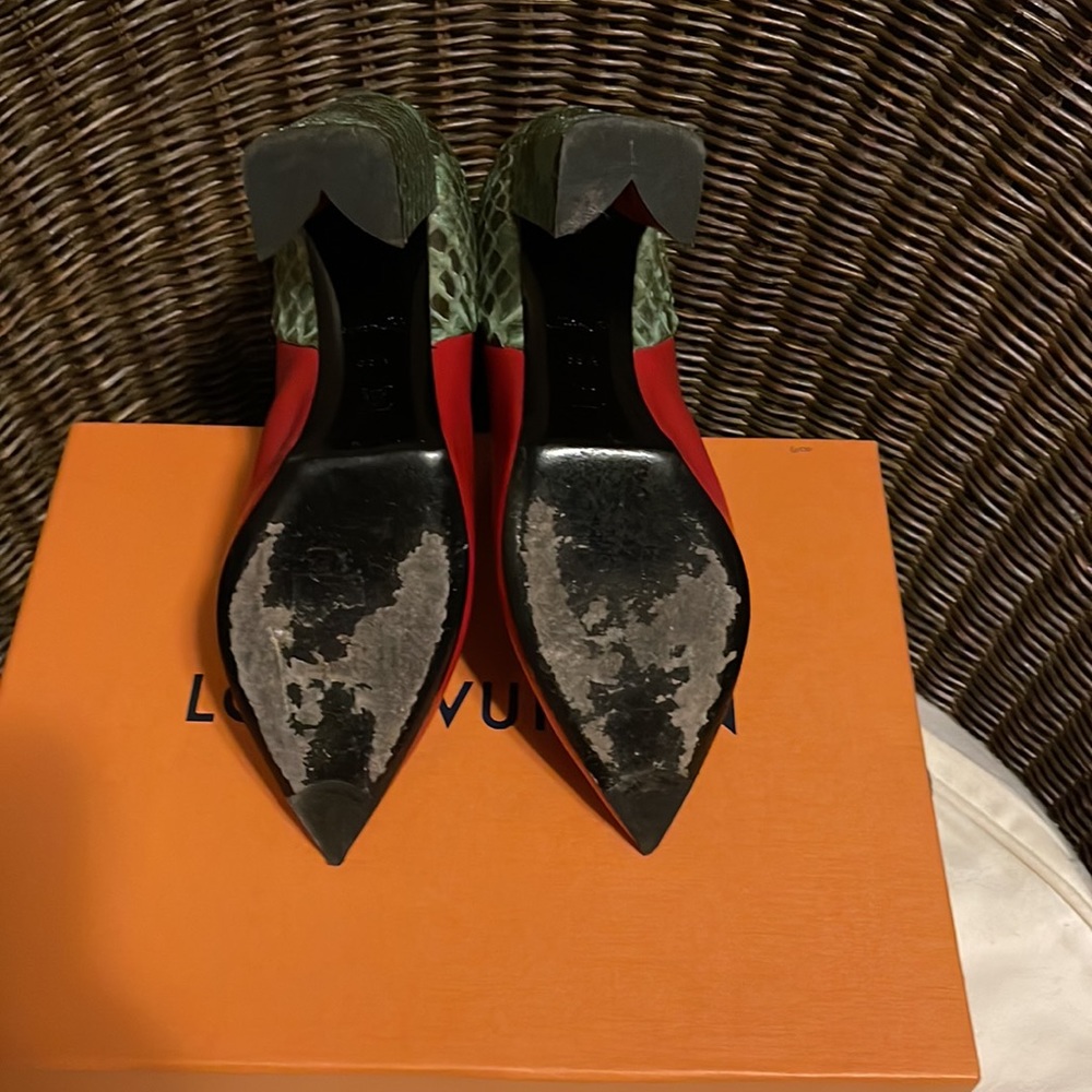 Authentic Louis Vuitton Pokerface Python Boots. P… - image 5